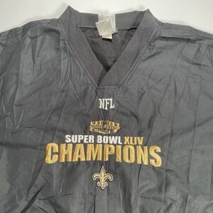 New Orleans Saints Super‎ Bowl XLIV Champions NFL VNeck Pullover Shirt Jacket XL